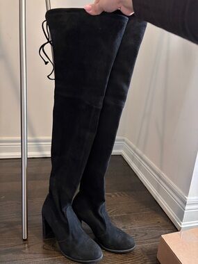 Stuart Weitzman Black Over-the-Knee boots
